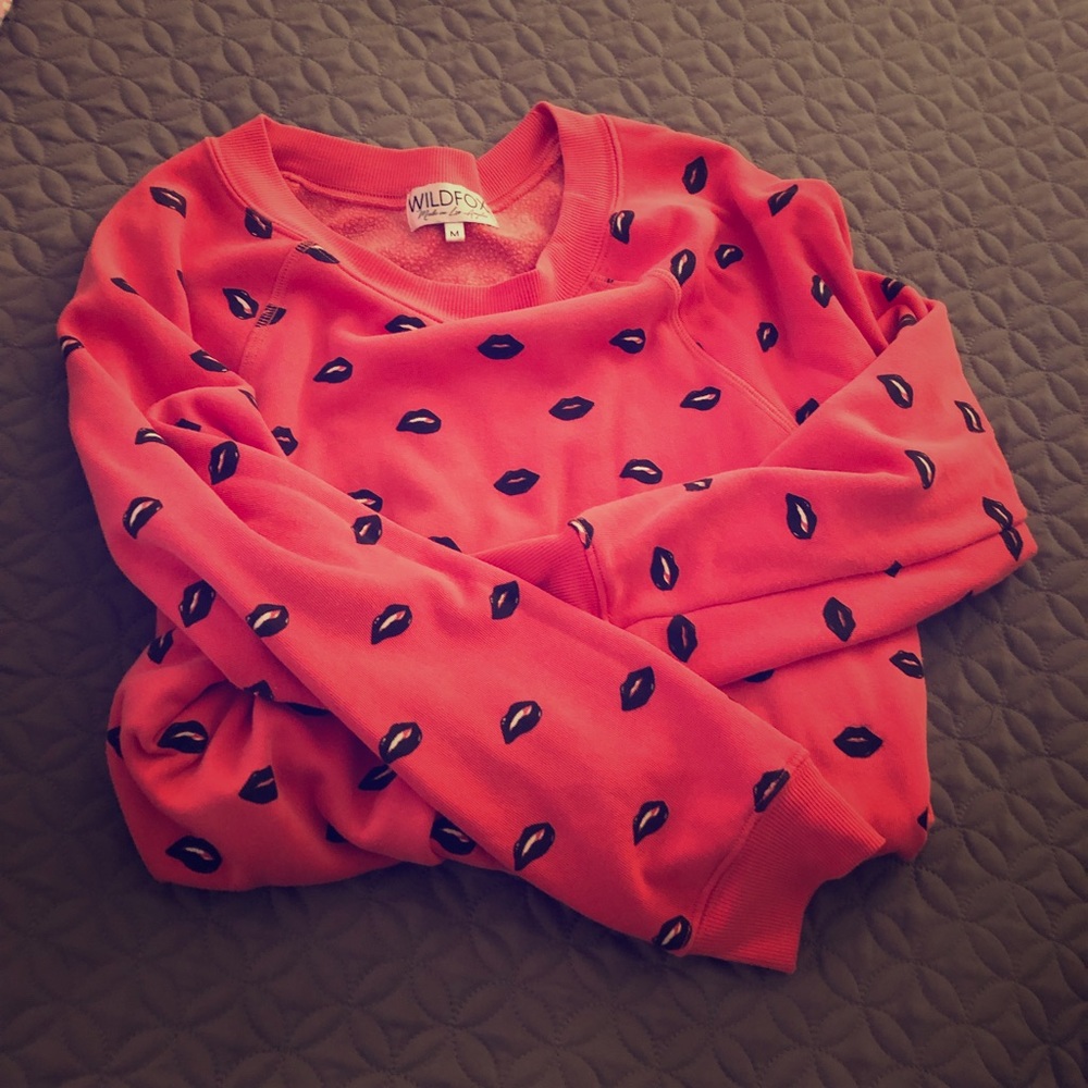 Wildfox lips sweatshirt